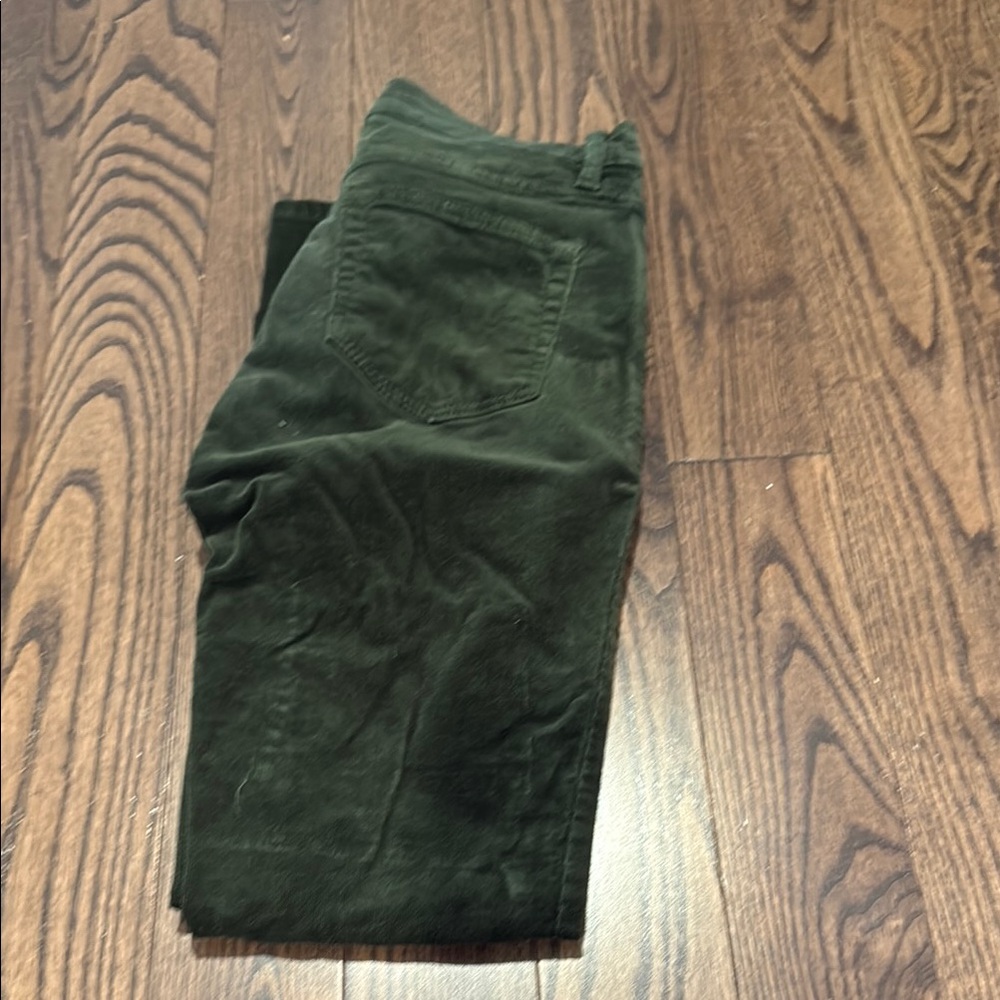 LOFT Women's Dark Green Corduroy Pants